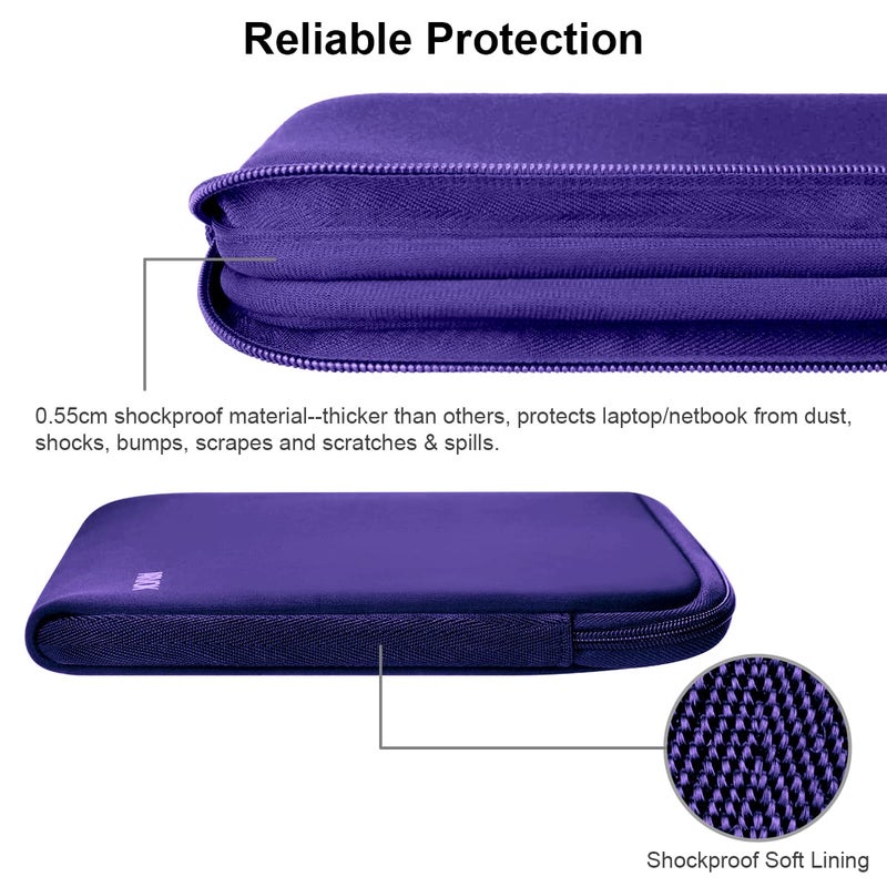 ARVOK 15 15.6 16 inch Laptop Sleeve Ultra-Thin Case MacBook pro 16 inch Sleeve Water-Resistant Notebook Computer Pocket Tablet Briefcase Carrying Bag/Pouch Skin Cover for HP/Dell/Lenovo/Asus/Acer - Image 4